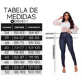 Calça Skinny Feminina Jeans Azul Escuro Justa Docebe