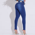 Calça Feminina Jeans Azul Escuro Moderna com Caimento Perfeito Docebe
