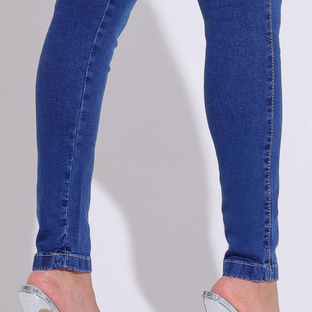 Calça Feminina Jeans Azul Escuro Atemporal Social Docebe