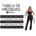 Calça Feminina Preta Flare de Tecido Confortável Docebe