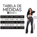 Calça Flare Feminina Preta Elegante com Modelagem Justa Docebe