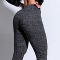 Calça Flare Preta Feminina com Estampa Moderna Docebe