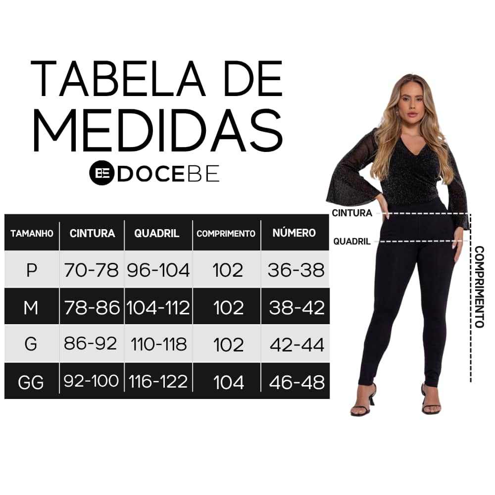 Calça Feminina Tabela Docebe