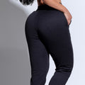 Calça Feminina Preta de Tecido Cintura Alta Docebe
