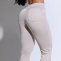 Calça Feminina Bege Social Alfaiataria Flare Docebe