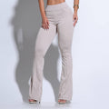 Calça Feminina Bege Ajuste Perfeito com Elastano Docebe