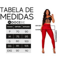 Calça Skinny Vermelha Feminina Elegante e Estilosa Docebe