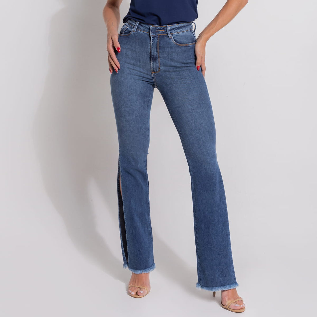 Calça Jeans Modeladora Flare Mega Bumbum - BE60