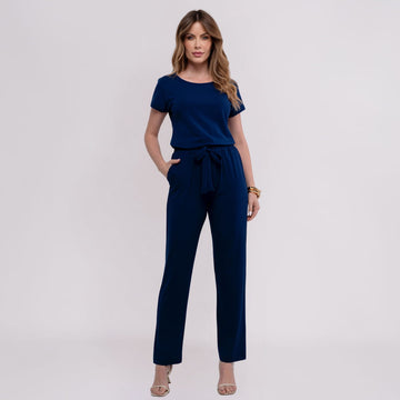 Conjunto Feminino Blusa + Calça Azul - BE627